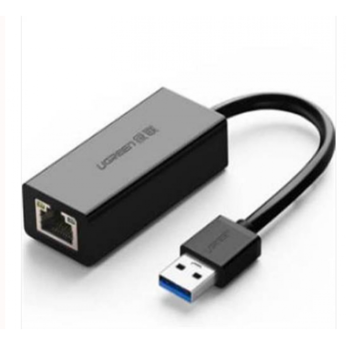 绿联（UGREEN）20256 千兆有线网卡 USB转RJ45网线接口 网口转换器 黑色